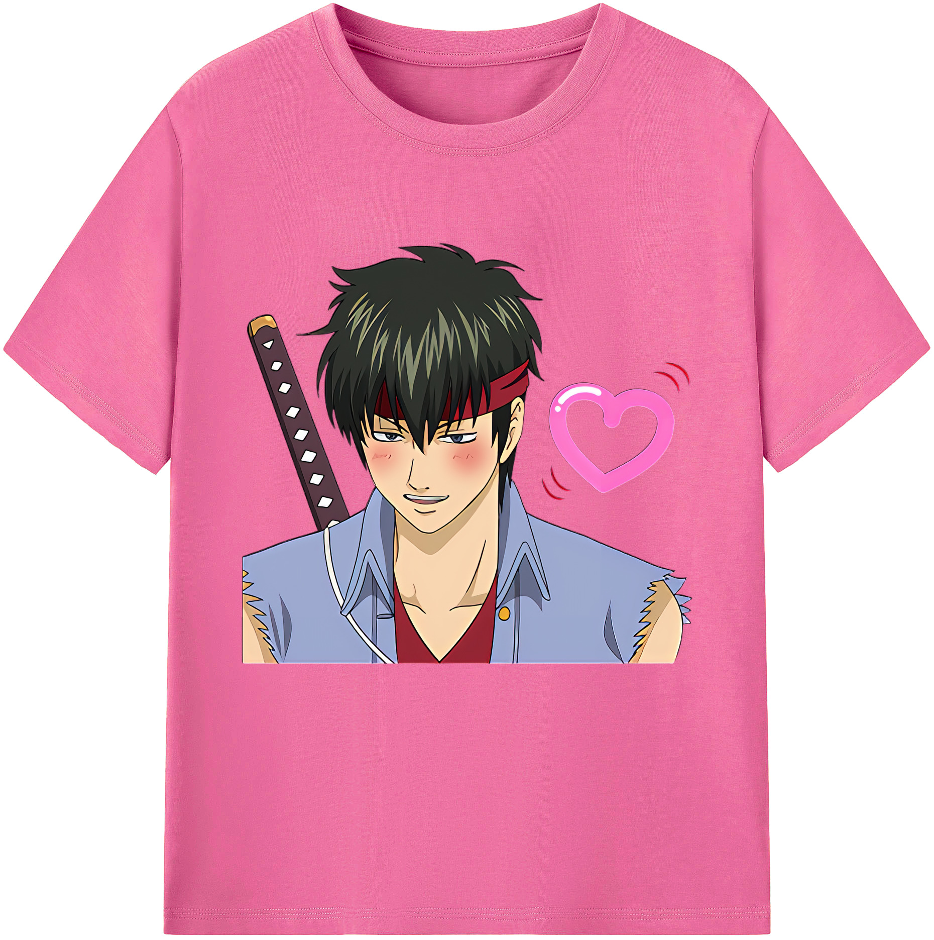 （画像用） ぎんたま 坂田銀時（さかたぎんとき） 神楽 志村新八（しむら しんぱち） GINTAMA Sakata Gintoki Kagura Shimura Shinpachi レディースカジュアルプリントTシャツ（綿100％）